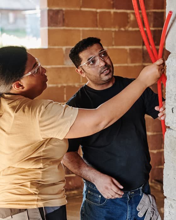 Contrôle d’avancement sur un chantier d’aménagement